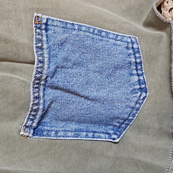 Vintage Authentic Pigment Sweatshirt Jacket with Clay Buttons & Jean Pocket - Picture 3 of 14